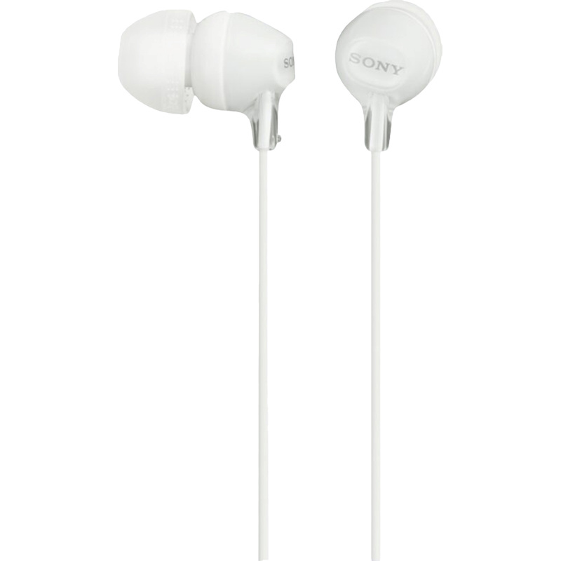 Изображение товара Наушники Sony MDR-EX15APW внутриканальные проводные белые с микрофоном
