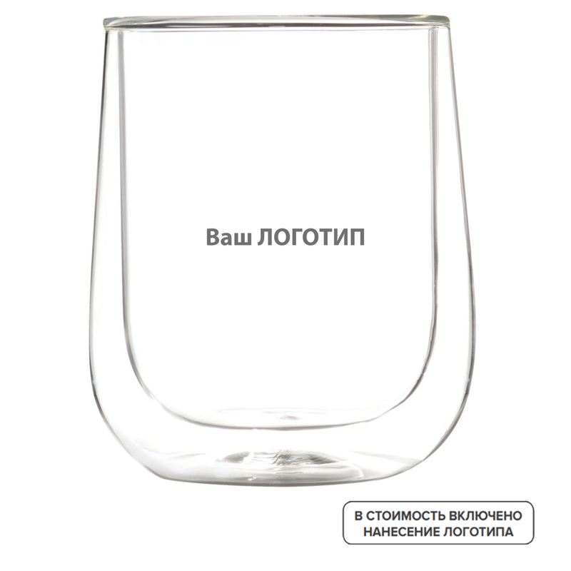 Изображение товара Стакан с двойными стенками Portobello Lungo 300 мл с гравировкой 24 шт.