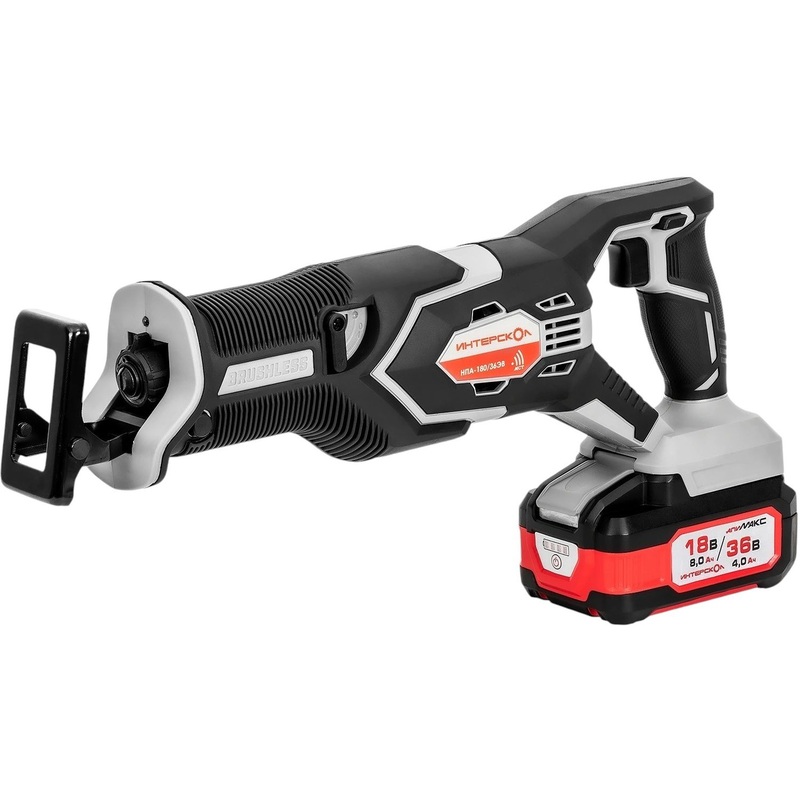 Изображение товара Пила сабельная аккумуляторная Интерскол НПА-200/36В с 2 АКБ
