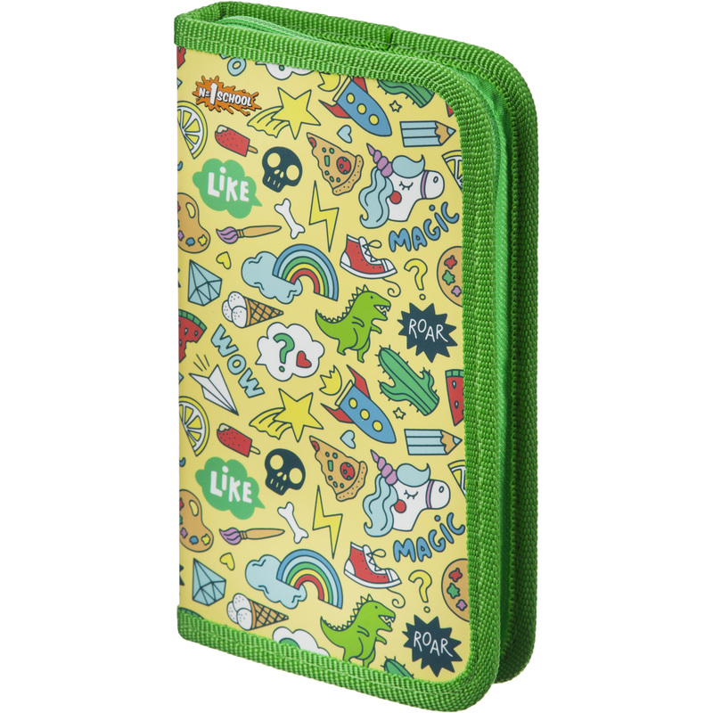 Изображение товара Школьный пенал односекционный Комус Класс Отличник салатовый для малышей