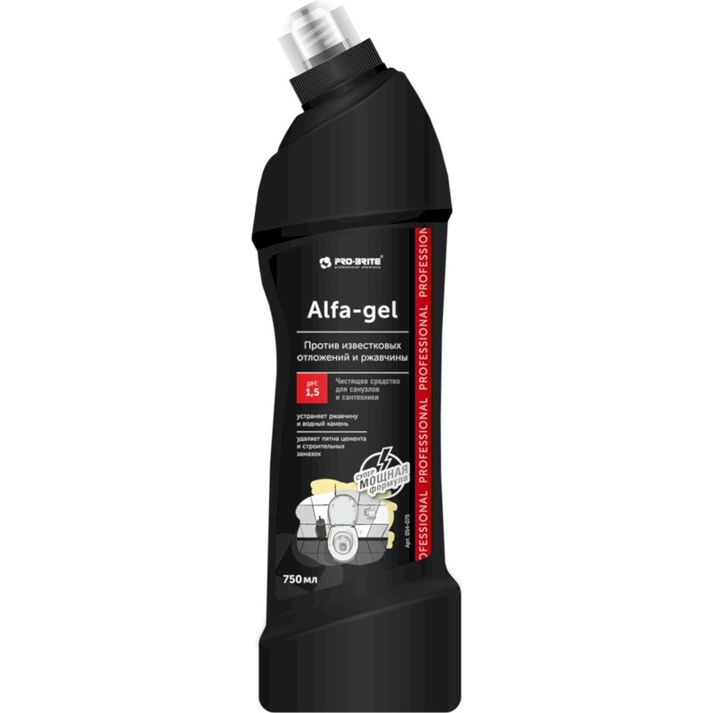 Изображение товара Pro-Brite Alfa-Gel 0.75 л мощное кислотное средство для удаления ржавчины и известкового налета