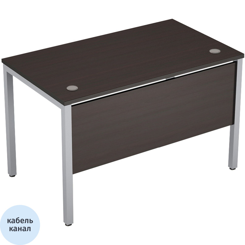 Изображение товара Стол прямой Avance 6МД.008 венге/алюминий 120 см