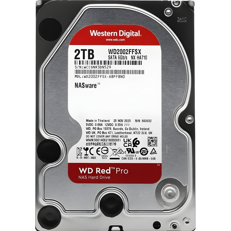 Изображение товара Жесткий диск Western Digital Red Pro 2 ТБ (WD2002FFSX)