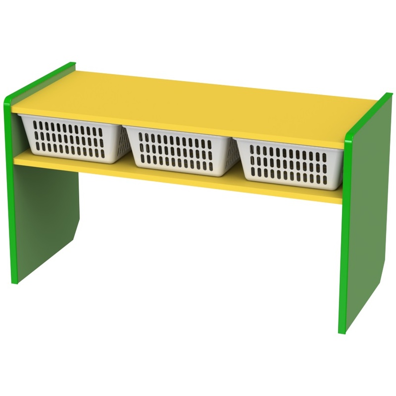 Изображение товара Стеллаж детский М-436-2 разноцветный 970x420x590 мм