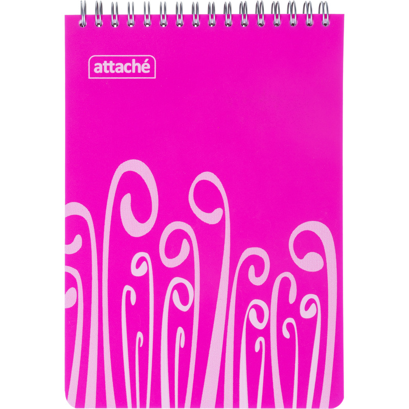 Изображение товара Блокнот Attache Fantasy А5 80 листов розовый в клетку на спирали