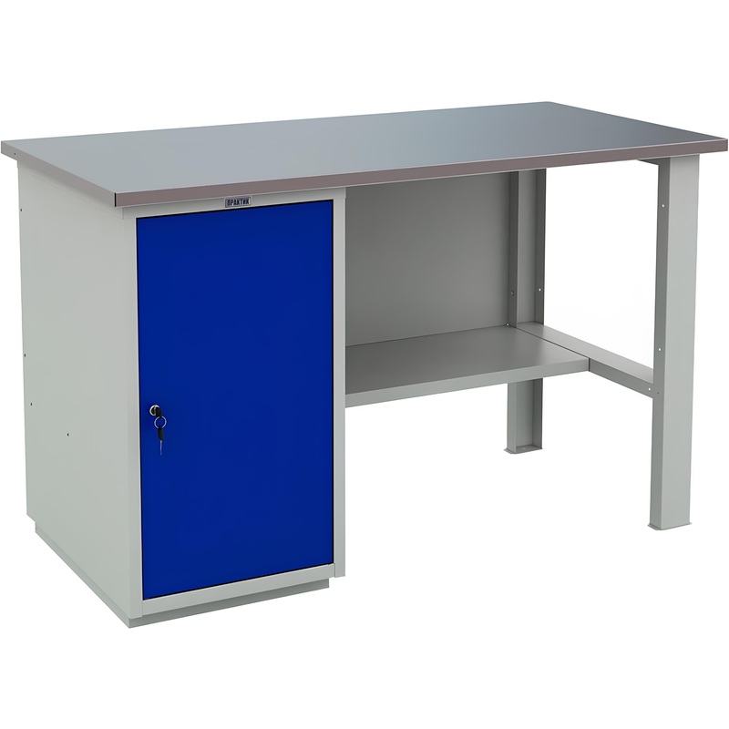 Изображение товара Верстак Практик Profi W 400 с тумбой и полками для мастерской и производства