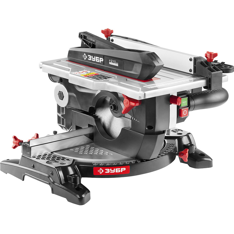 Изображение товара Пила торцовочная ЗУБР ЗПТК-210-1500 профессиональная комбинированная