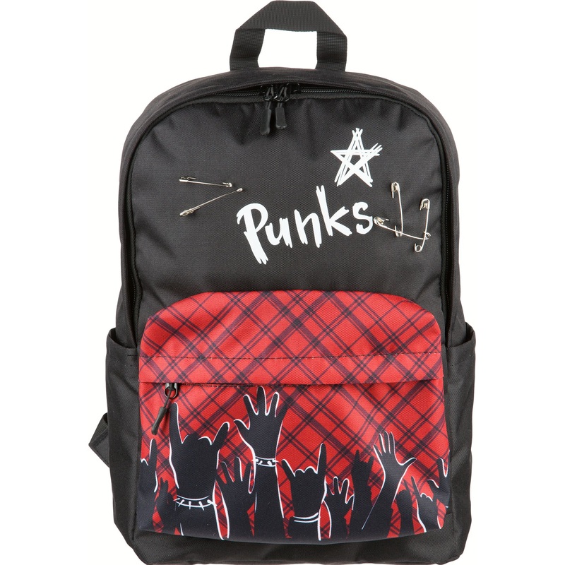 Изображение товара Молодежный рюкзак Комус Класс Панк черный стильный и практичный