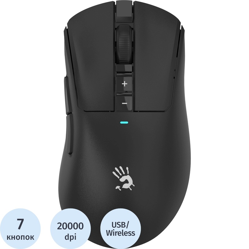 Изображение товара Беспроводная мышь A4Tech R73 Ultra Duo черная с высоким dpi и комплектом