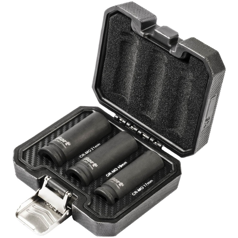 Изображение товара Набор головок ударных Bort BTK-3M 17-21 мм 1/2 дюйма 3 предмета