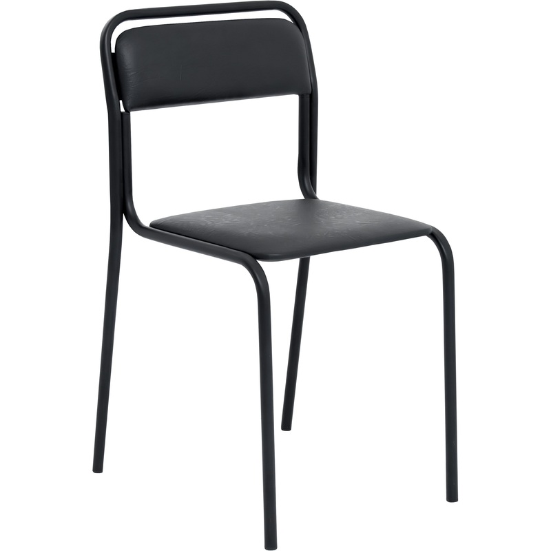 Изображение товара Офисный стул Аскона СМ7/7-02 чёрный экокожа металлик росси