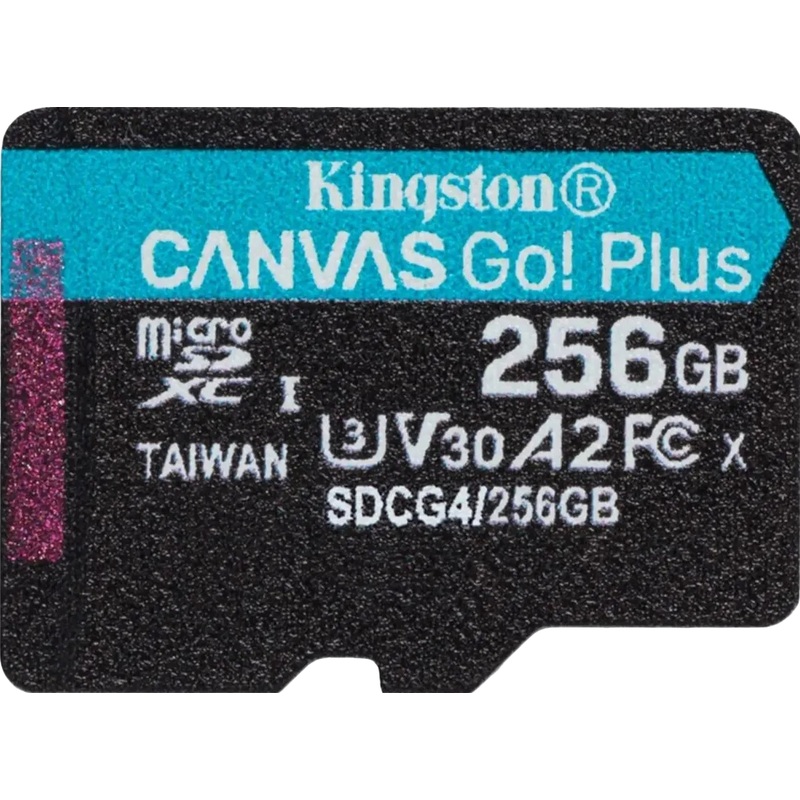 Изображение товара Карта памяти Kingston Canvas Go! Plus 256 ГБ micro SD UHS-I U3 V30