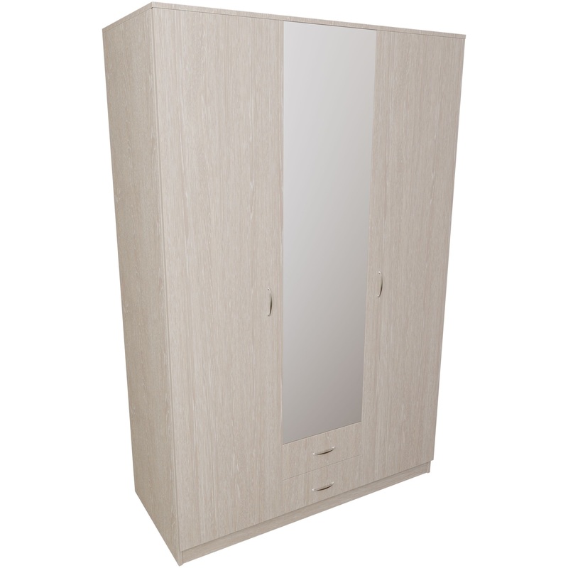 Изображение товара Шкаф-гардероб Север из дуба атланта 1342х614х2050 мм с зеркалом