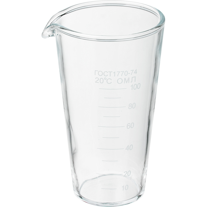 Изображение товара Стакан Apexlab 105 мл мензурка из химического стекла точная шкала