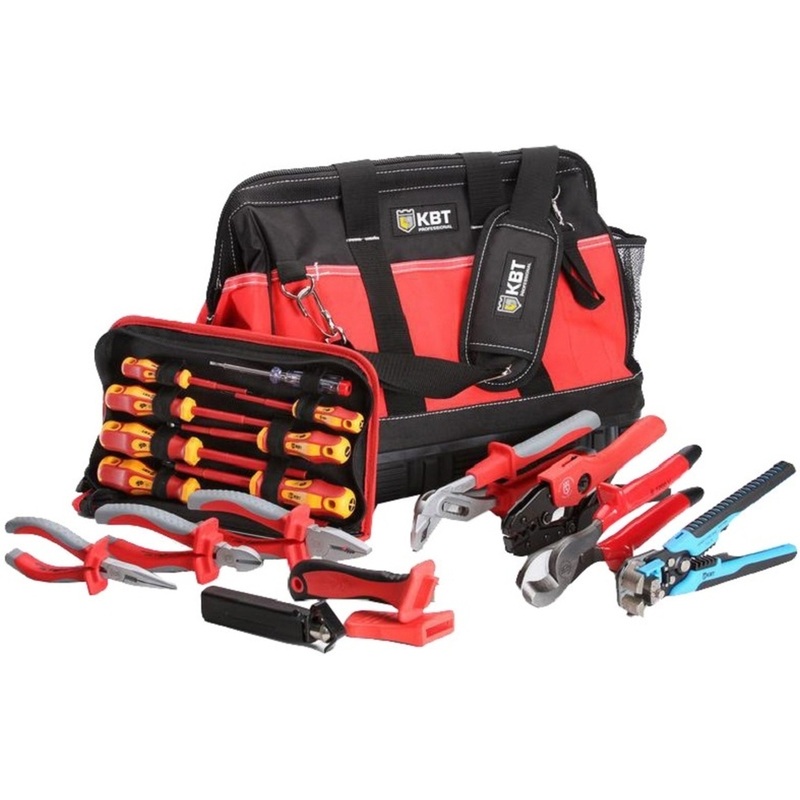 Изображение товара Набор диэлектрического электромонтажного инструмента КВТ НИЭ-01 11 предметов