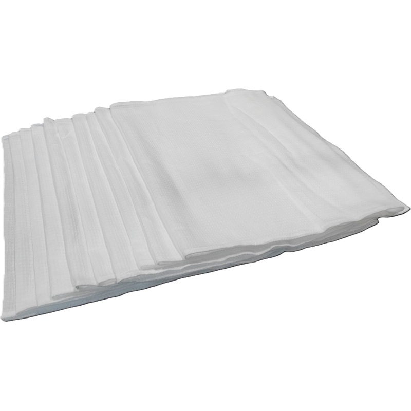 Изображение товара Полотенце вафельное 45х60 140 г/кв.м белое 10 штук в упаковке