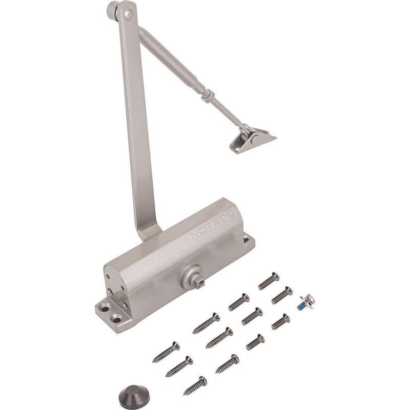 Изображение товара Доводчик дверной Notedo DC-080 до 120 кг серый для автоматического закрывания дверей
