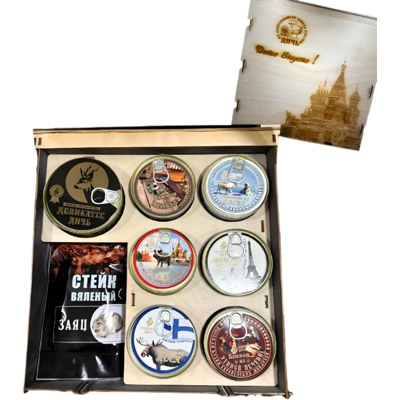 Изображение товара Набор подарочный Деликатес дичь Дары природы 2.7 кг