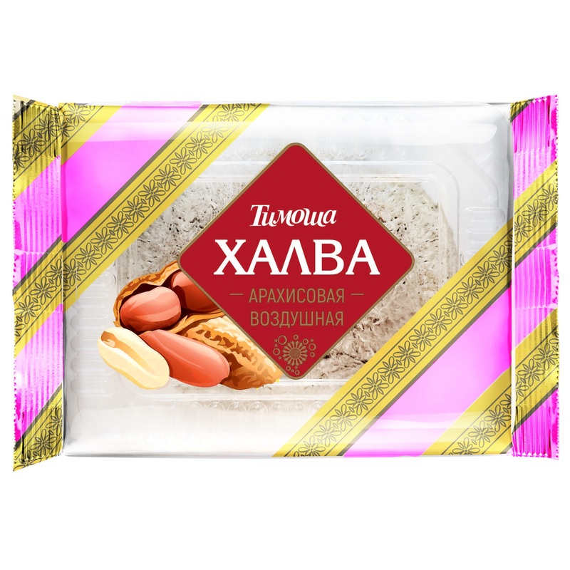 Изображение товара Халва Тимоша арахисовая 200 г - Вкусное лакомство