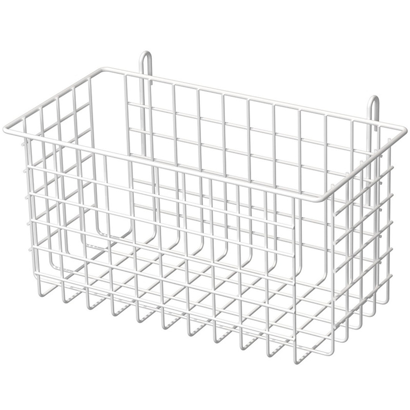 Изображение товара Крючок для перфорации корзина белый 300х155х150 мм 6 штук в упаковке