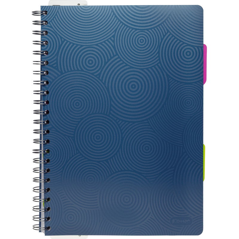 Изображение товара Бизнес-тетрадь Комус Плиссе А4 140 листов с разделителями и спиралью