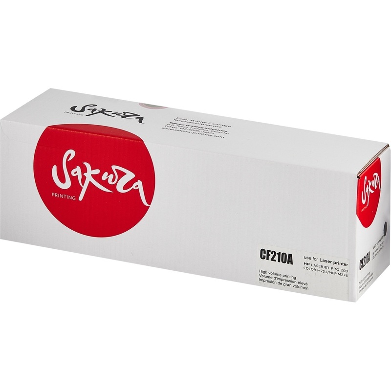 Изображение товара Картридж лазерный Sakura CF210A для HP черный совместимый 1600 страниц