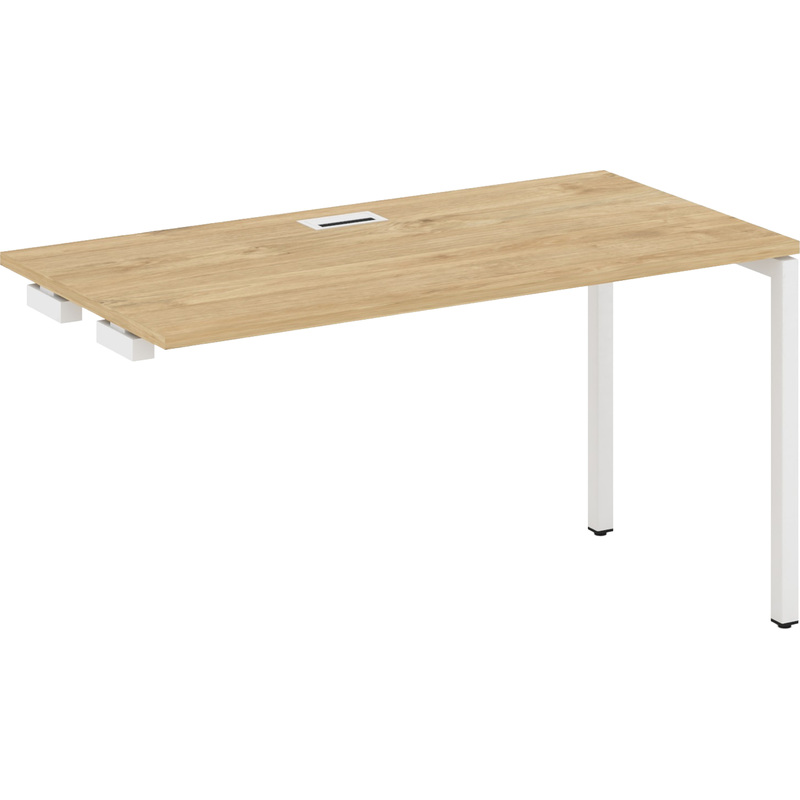 Изображение товара Стол приставной Style Project SN-4P.OPRS-011 тиквуд светлый белый 980x700x750 мм