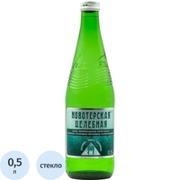 Вода минеральная Новотерская лечебно-столовая газированная 0.5 л