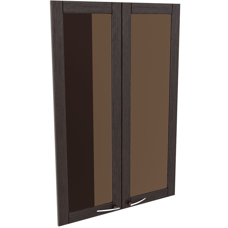 Изображение товара Двери средние Милан МЛ-8.3 стеклянные (венге, 804х18х1181 мм)