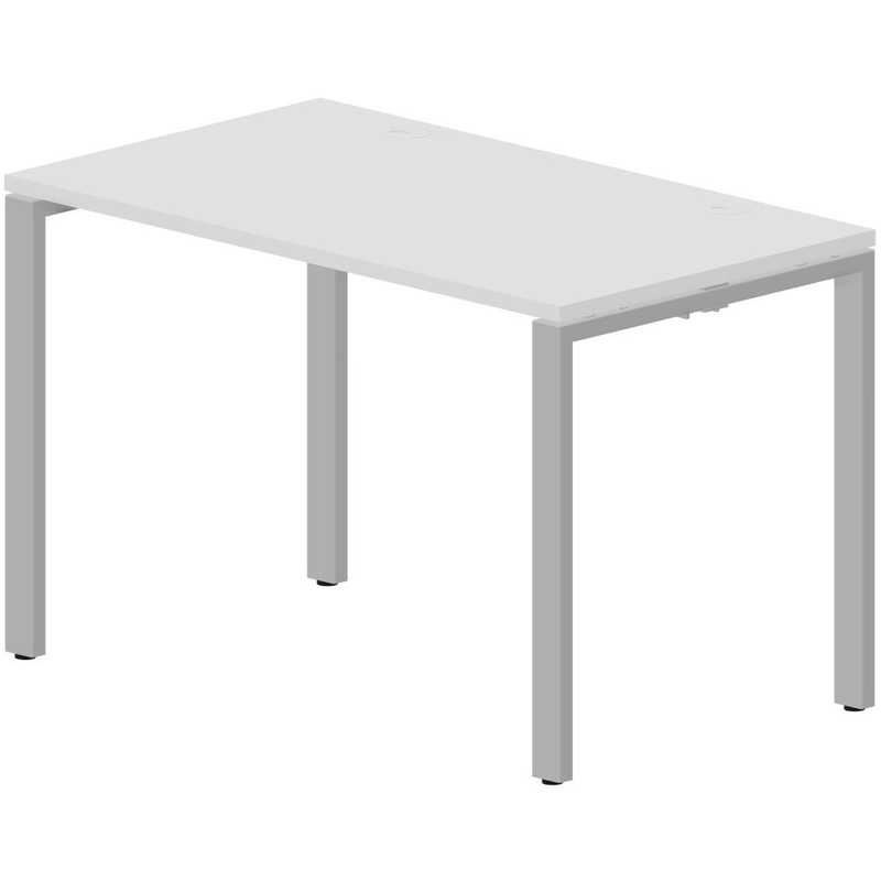 Изображение товара Письменный стол Strike STNG127BLA белого цвета 1180х680х750 мм для офиса и дома