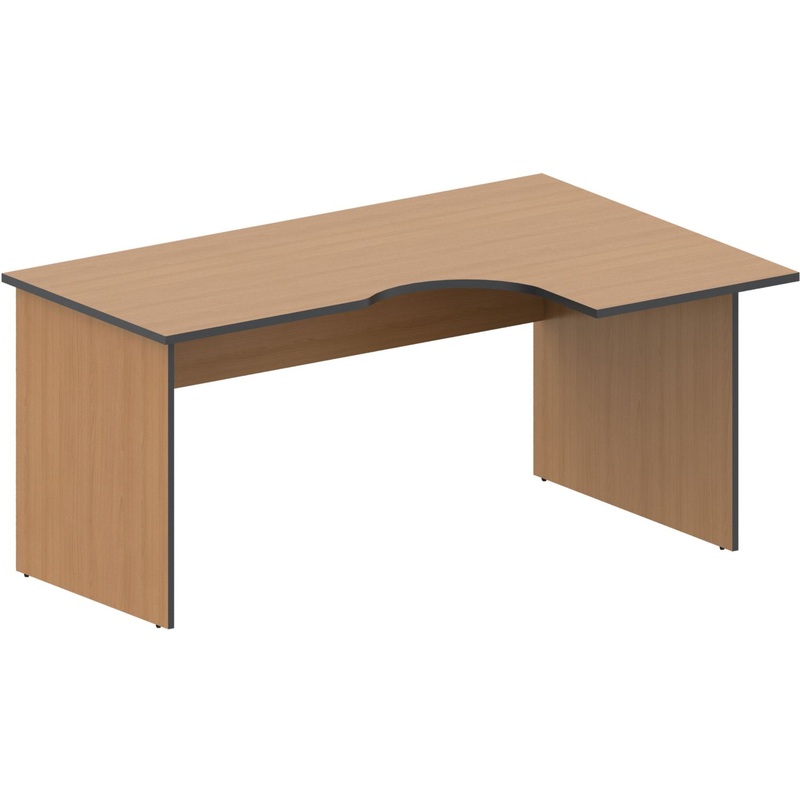 Изображение товара Эргономичный правый стол Агат АО-44R из ЛДСП ольха 1600х1100х750 мм