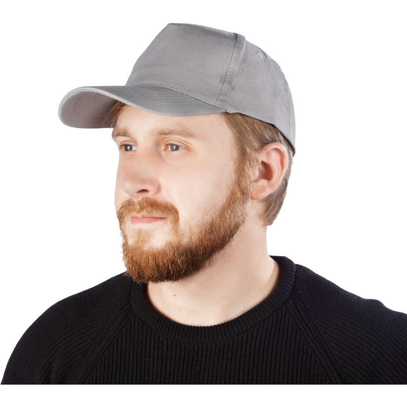 Изображение товара Бейсболка серая универсальный размер хлопок регулятор вентиляция