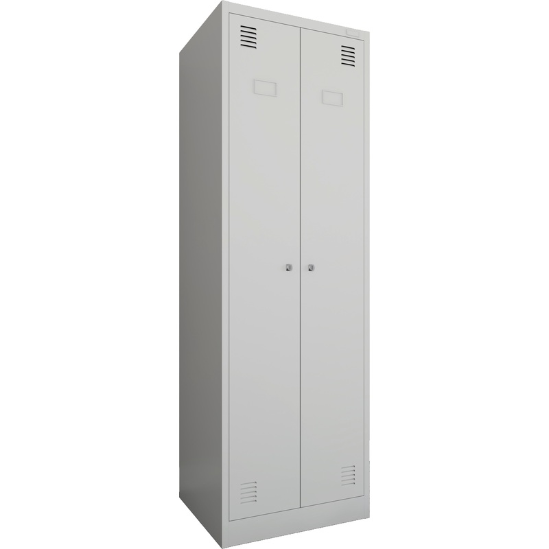 Изображение товара Шкаф для одежды металлический ШРК-Е (светло-серый, 600х500х1850 мм) Изображение товара Шкаф для одежды металлический ШРК-Е (светло-серый, 600х500х1850 мм)