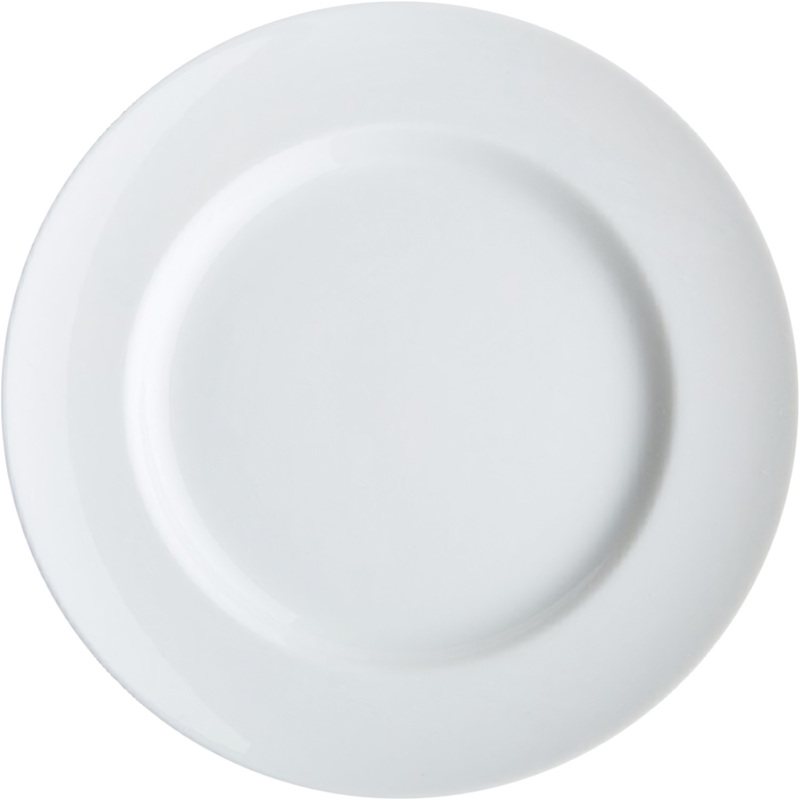 Изображение товара Десертная тарелка фарфоровая Добрушский завод 17 см белая гастрономия