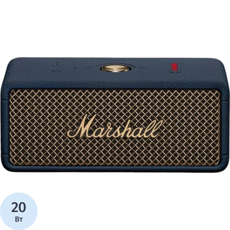 Изображение товара Портативная Bluetooth акустика Marshall Emberton III синяя — мощный звук и водостойкость