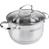 Кастрюля Mayer&Boch 30947 2.9 л нержавеющая сталь с крышкой