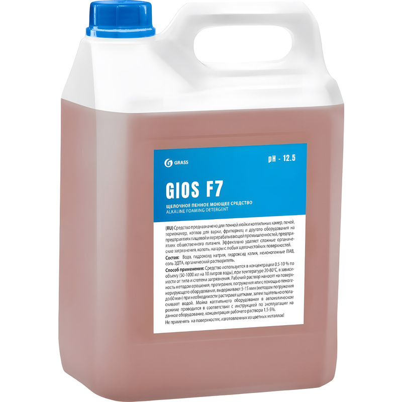 Изображение товара Моющее средство Grass Gios F7 5 л концентрат для профессиональной очистки