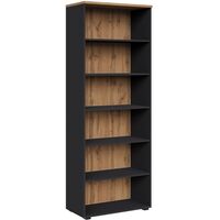 Стеллаж для документов высокий К-Loft 241H003 выс.2106 дуб натур./графит