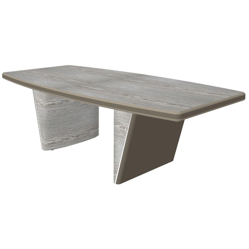 Изображение товара Стол для переговоров New.Tone Nt-220 (дуб серебристый/стоун, 2200х1100х740 мм)