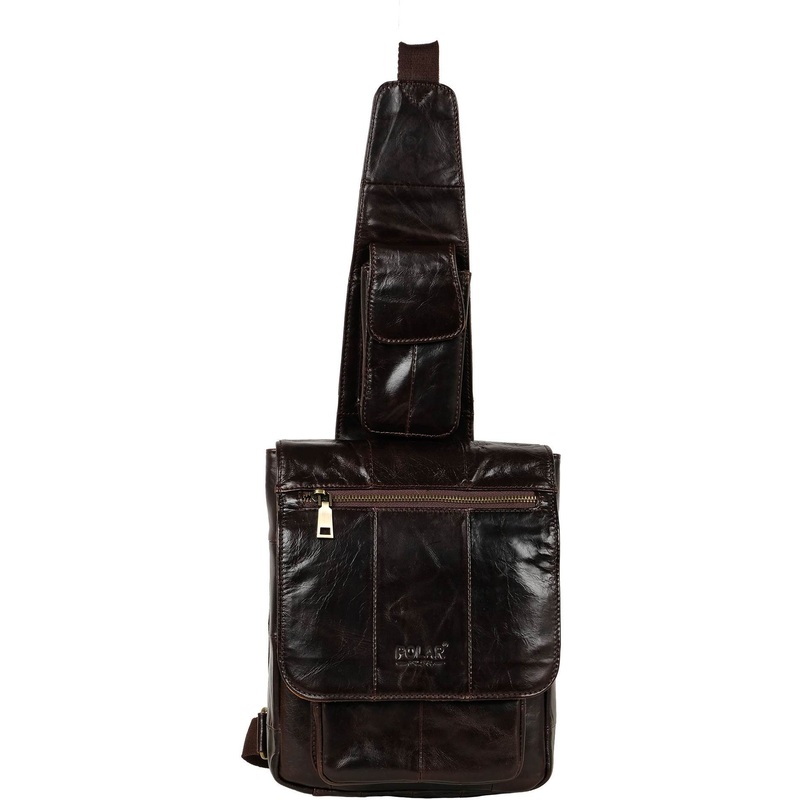 Изображение товара Сумка повседневная мужская Polar коричневая 1502