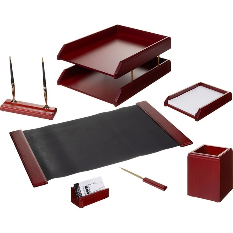 Изображение товара Настольный набор из натурального красного дерева для офиса и дома M7C-25A