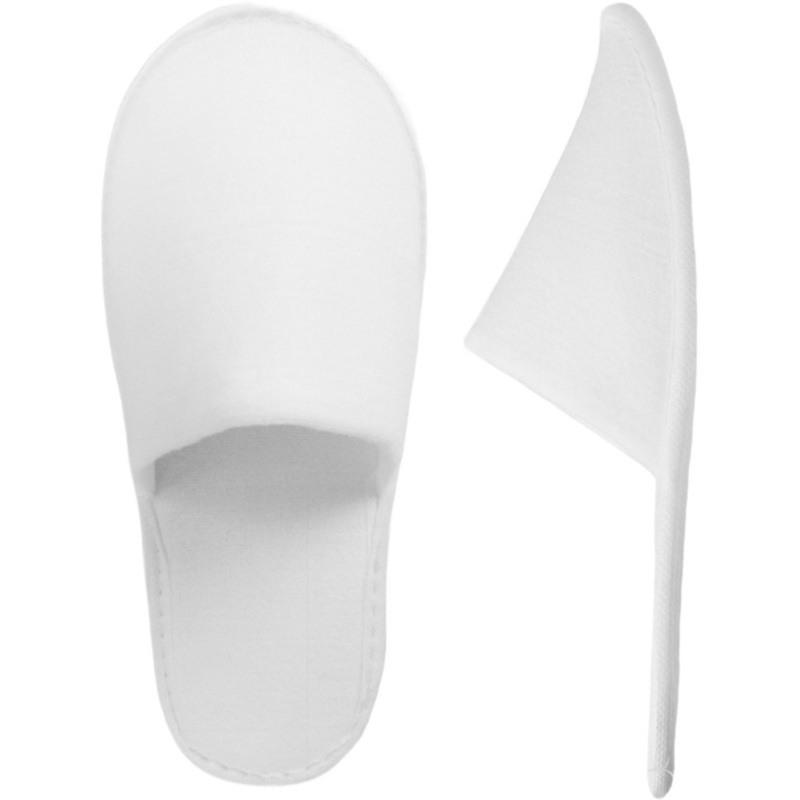 Изображение товара Одноразовые махровые тапочки белый 42-43, 50 пар упаковка для гостиниц и салонов