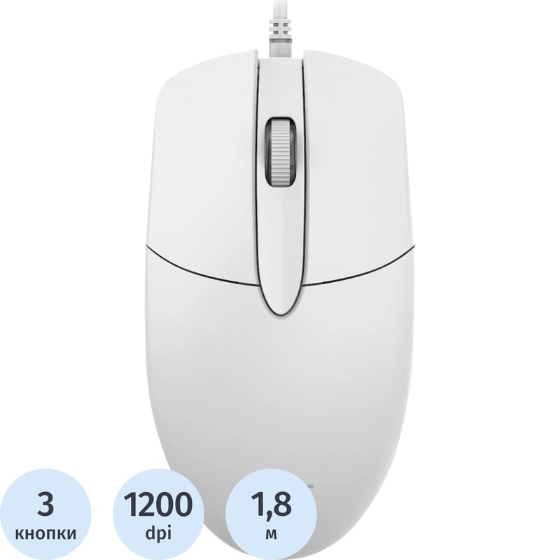 Изображение товара Мышь проводная Acer OMW300 белая (ZL.MCECC.01V) - удобная и стильная