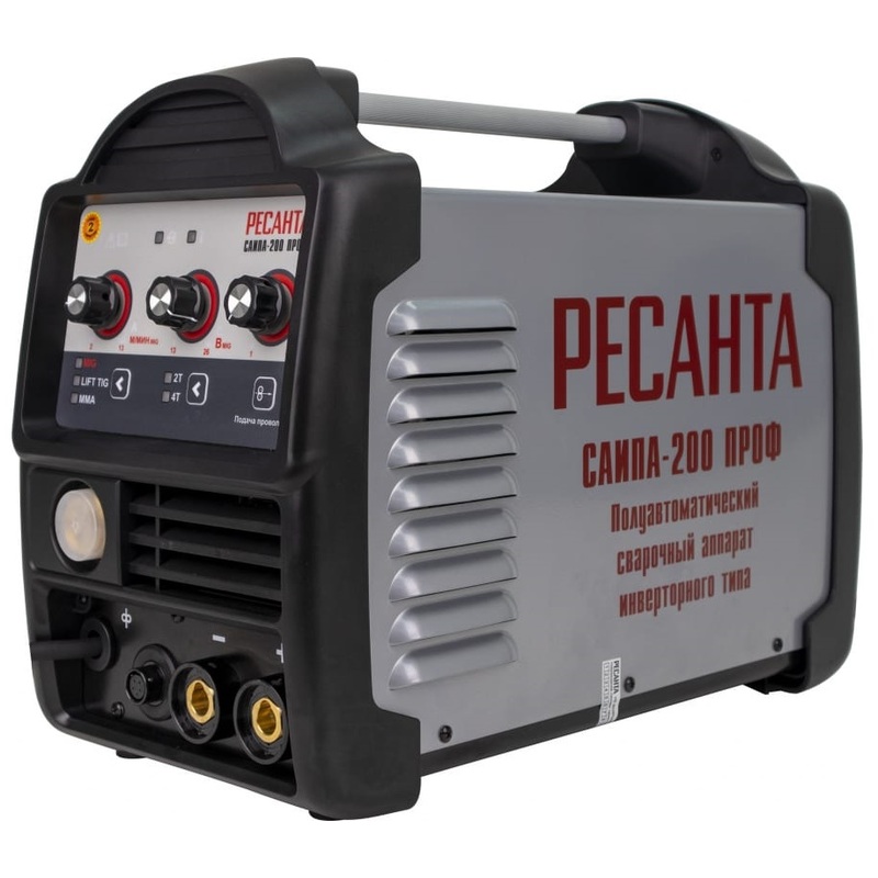 Изображение товара Сварочный инвертор Ресанта САИПА-200Проф MIG/MAG, TIG, MMA 200 А