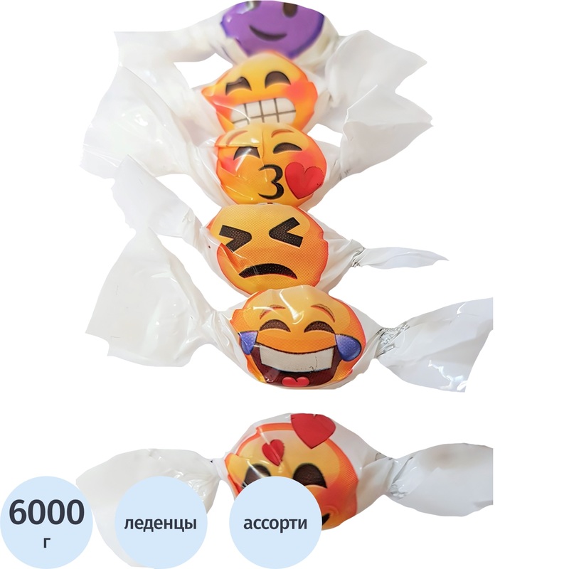 Изображение товара Леденцы Мини-М Magic Smiles ассорти 6 кг
