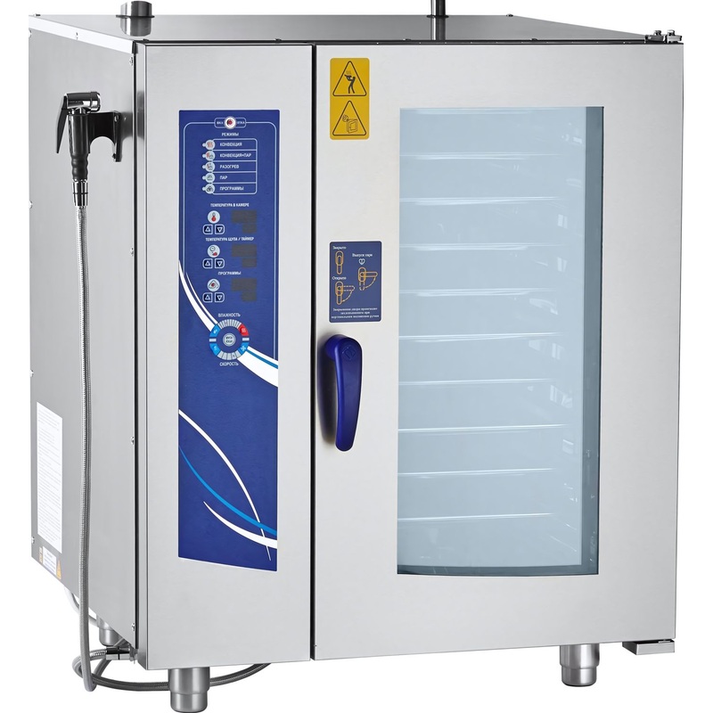 Изображение товара Профессиональный пароконвектомат Abat ПКА 10-1/1ПМ2 электропривод с 10 ярусами