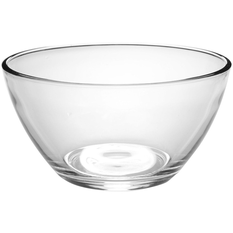 Изображение товара Стеклянный салатник ОСЗ Гладкий 16см 800мл прозрачный 12 шт