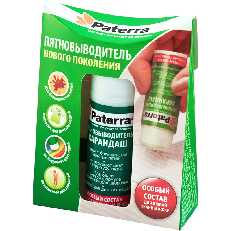 Изображение товара Карандаш-пятновыводитель Paterra 402-421 для удаления пятен на тканях и коже