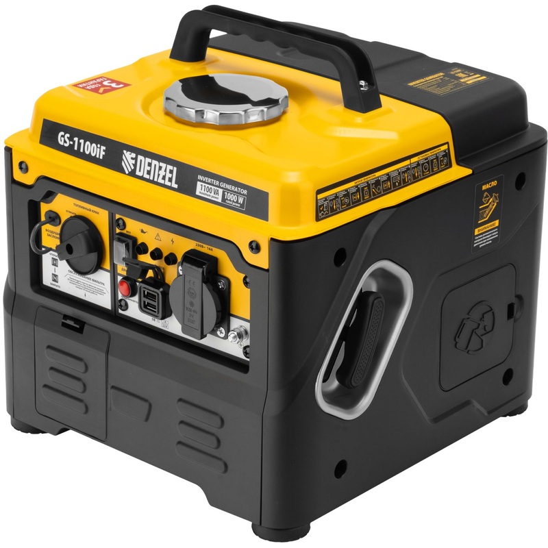 Изображение товара Инверторный генератор Denzel GS-1100iF максимальная мощность 1,1 кВт