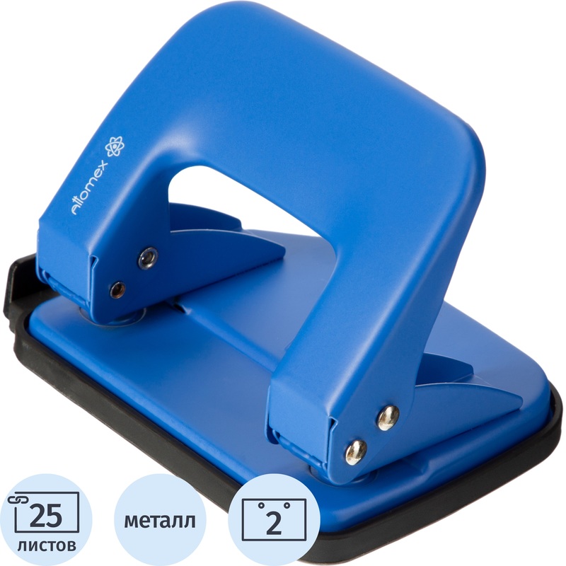 Изображение товара Дырокол Attomex до 25 листов синий
